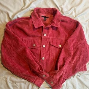 NWOT pink corduroy jacket